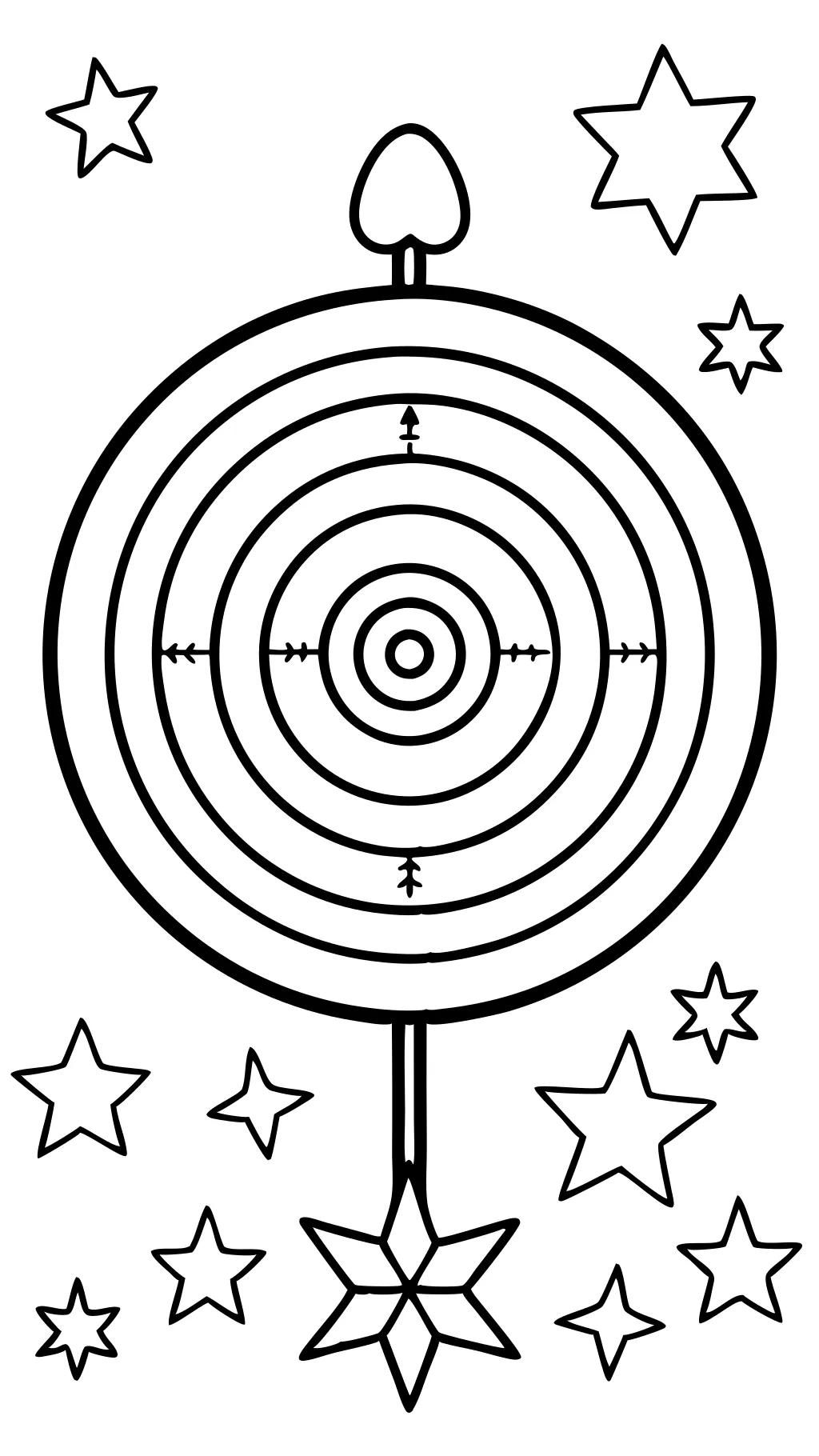 target coloring page